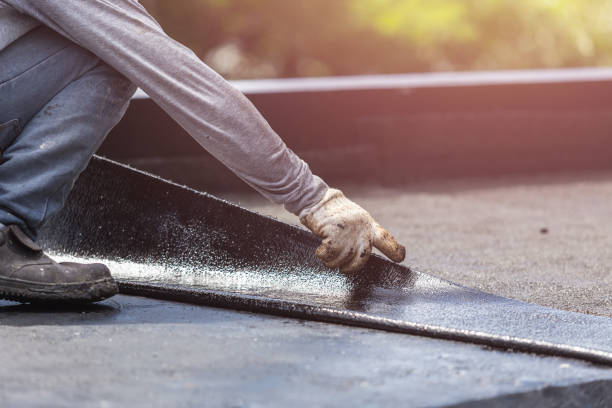 Professional Waterproofing technician working in North Arlington, NJ